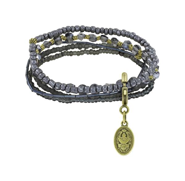 Grey - Petit Glamour d'Afrique - Konplott bracelet